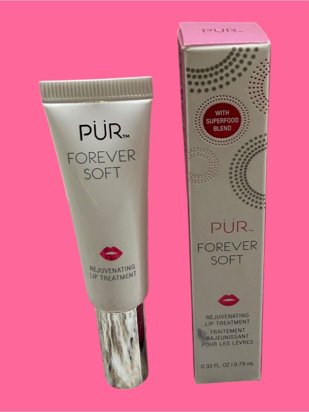 Pur forever soft rejuvenationg lip treatment new in box 0.33oz